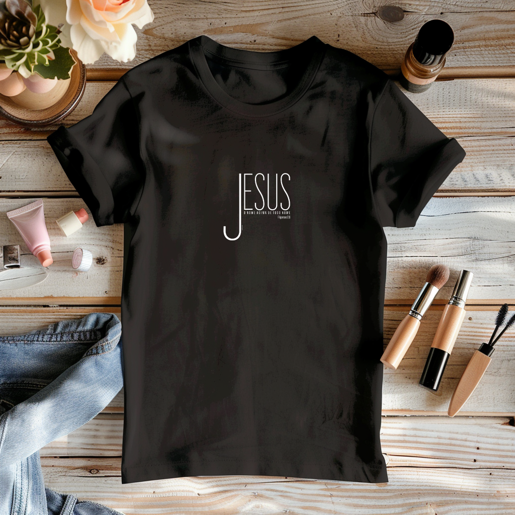 Camiseta feminina Nome de Jesus: Vista Sua Fé com Estilo!     Supernova®