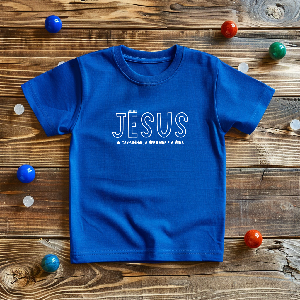 Camiseta Kids Caminho Verdade Vida: Expressando Amor a Deus com Estilo!     Supernova®