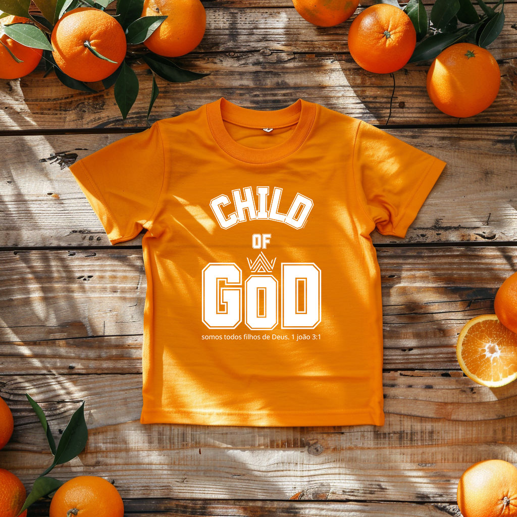 Camiseta Kids Child of God: Expressando Amor a Deus com Estilo!     Supernova®