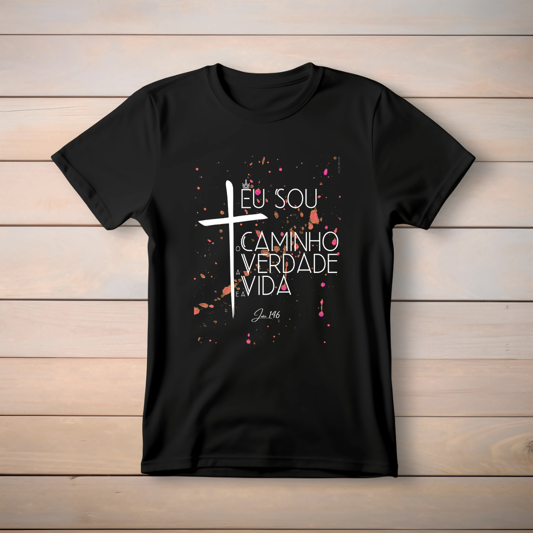 Camiseta masculina EU SOU: Vista Sua Fé com Estilo!     Supernova®