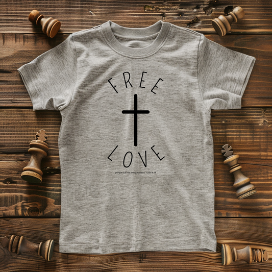 Camiseta Kids Free Love: Expressando Amor a Deus com Estilo!     Supernova®