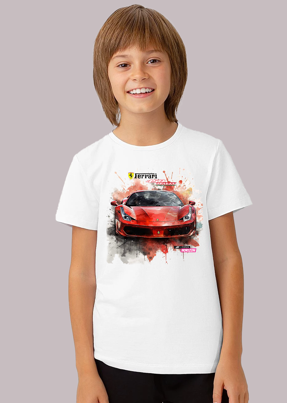 T-Shirt Infantil Ferrari 458 Italia made by Supernova®
