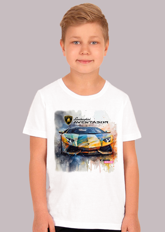 T-Shirt Infantil Lamborghini Aventador made by Supernova®