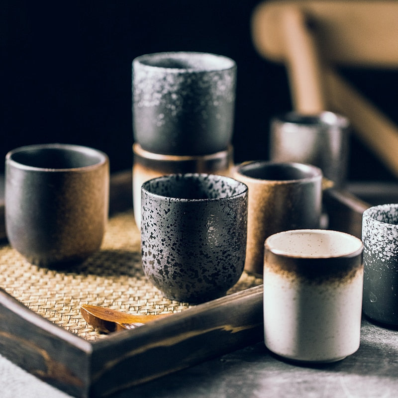 Caneca de Cerâmica 150ml Estilo Japonês