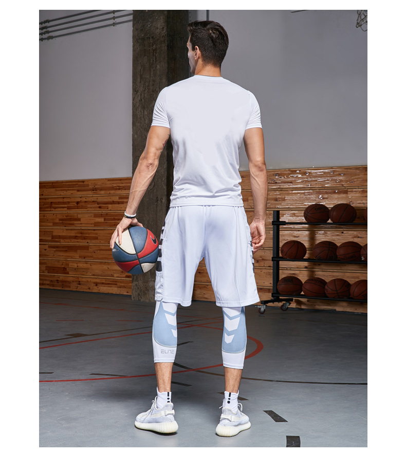 Conjunto Sport Masculino 3 peças (Camiseta + Short + Legging)