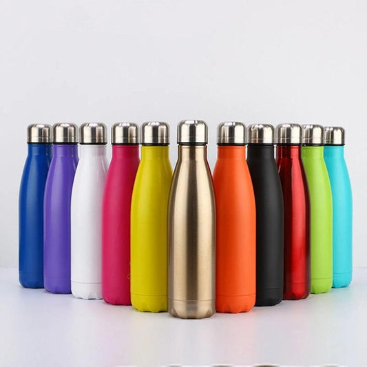 FSILE 350/500/750/1000ml Double Wall Stainles Steel Water Bottle Thermos Bottle Keep Hot and Cold Insulated Vacuum Flask Sport - gostei ;)