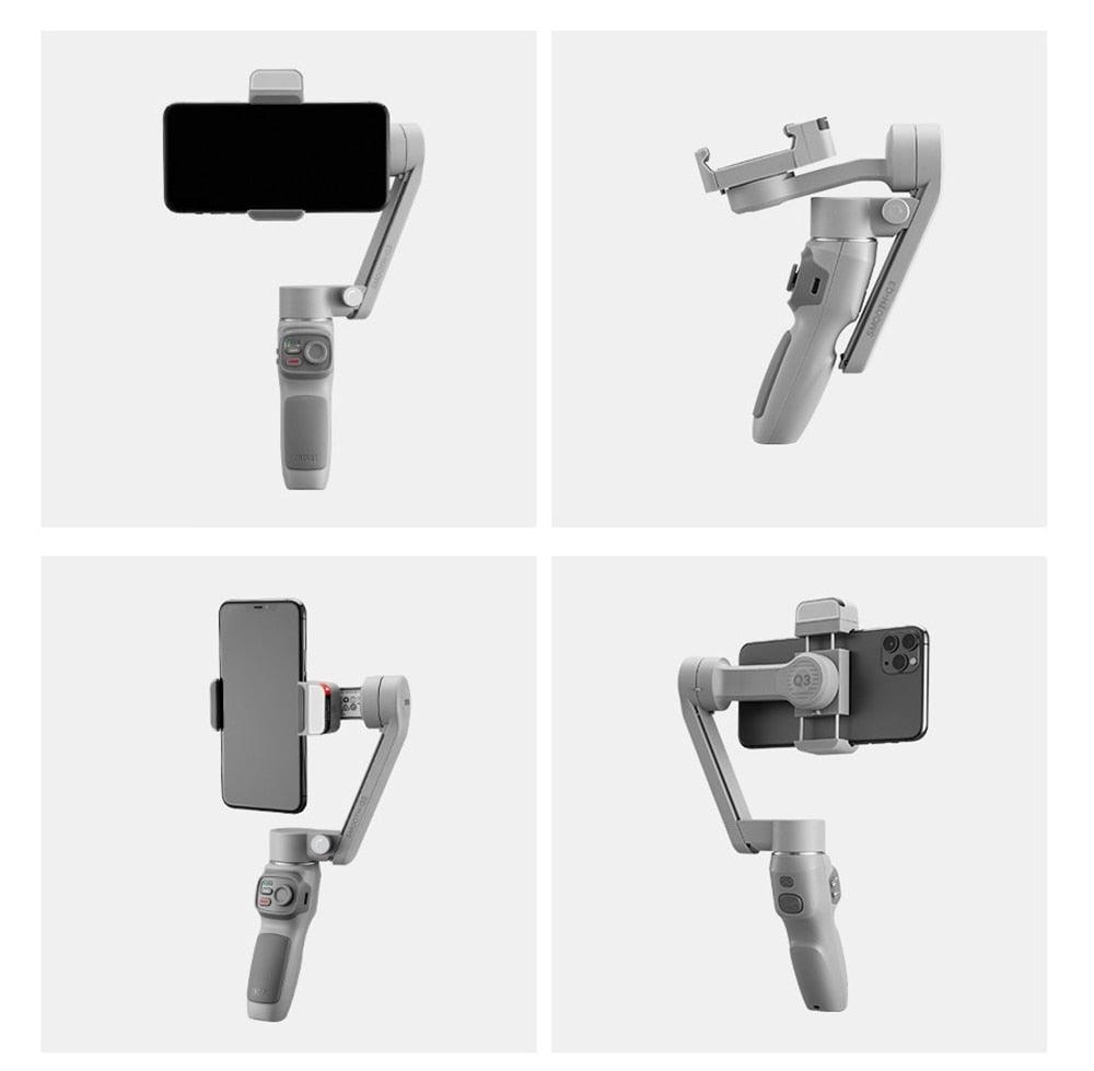 Zhiyun Smooth Q3 3-Axis Smartphone Gimbal Stabilizer for iPhone 13 12 PRO Android Xiaomi Samsung Huawei - gostei ;)