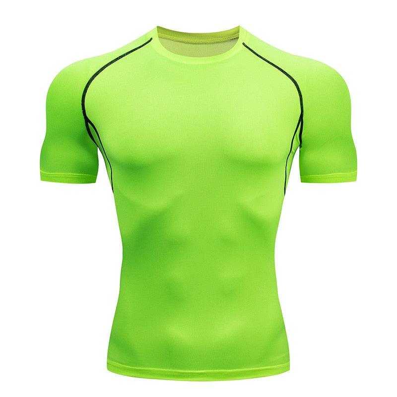 Rashguard Gym T Shirt Men Bodybuilding Quick-drying Fitness Compression Shirt Running Workout Man Sports First Layer Sportswear - gostei ;)