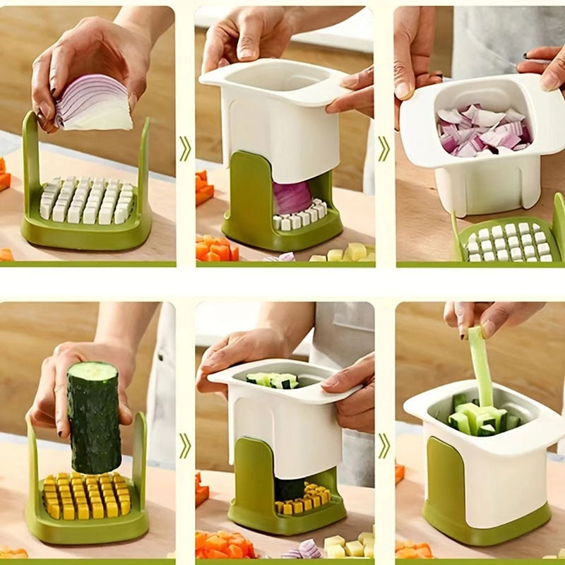 Multifunctional Vegetable Chopper Onion Dicing Artifact French Fries Slicer Kitchen Gadget Cucumber Potato Slicer Kitchen Tools - gostei ;)