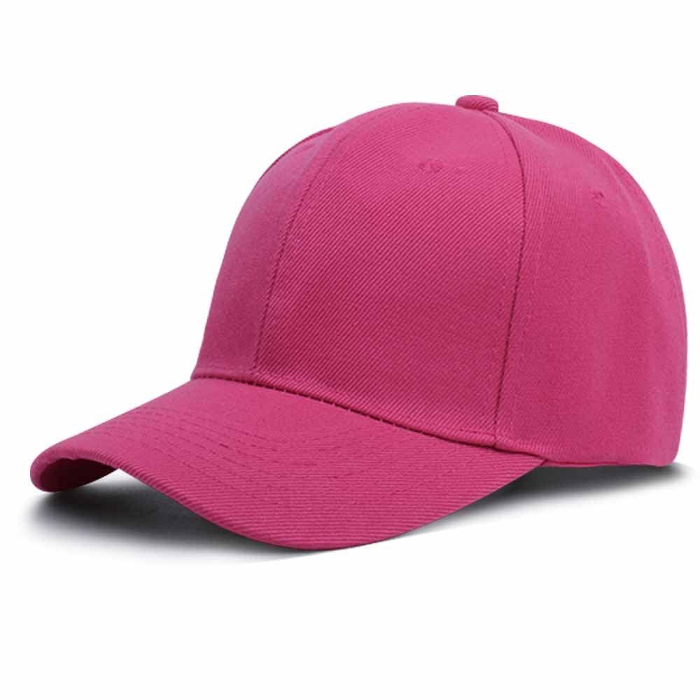 Men Women Multiple Colour Baseball Cap Peaked Cap Solid Color Adjustable Unisex Spring Summer Dad Hat Shade Sport Baseball Hats - gostei ;)