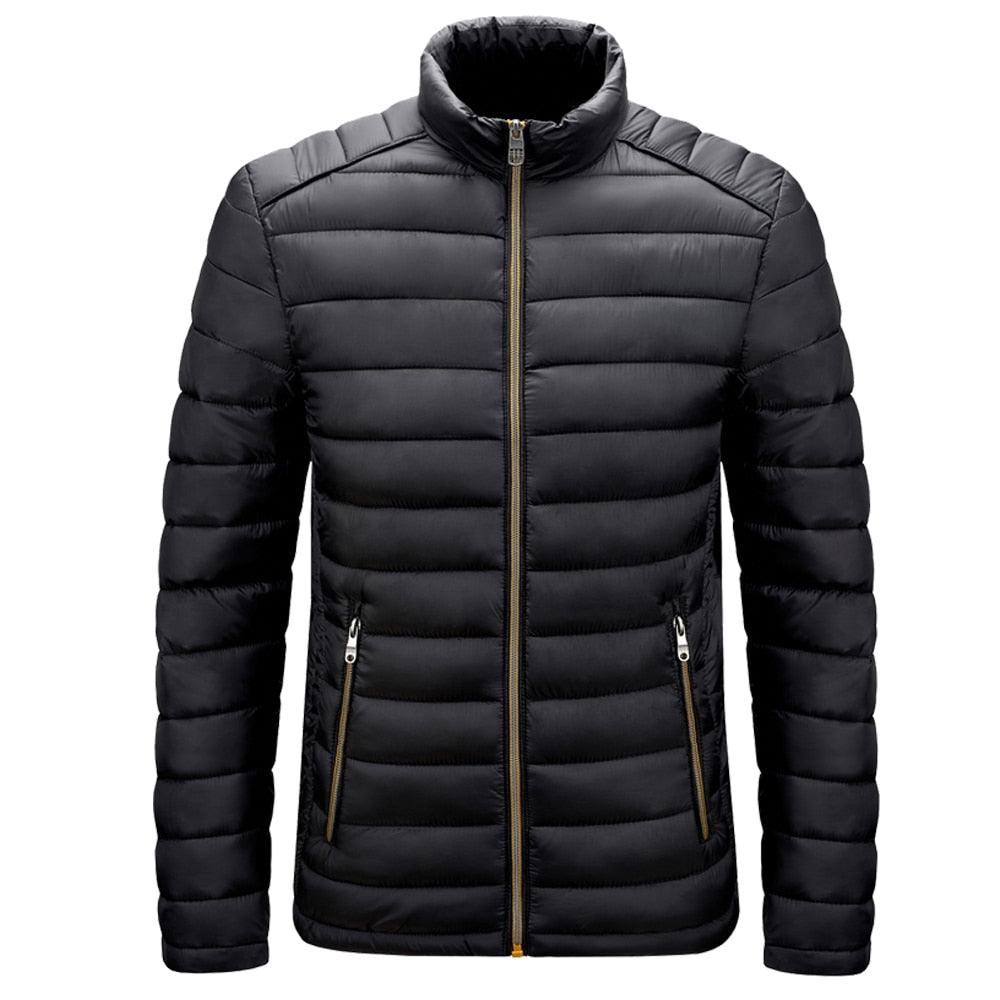 Mens 2023 Autumn Winter New Ultralight Classic Thick Warm Stand Collar Jacket Parkas Coat Men Casual Windproof Parka Outwear Men - gostei ;)