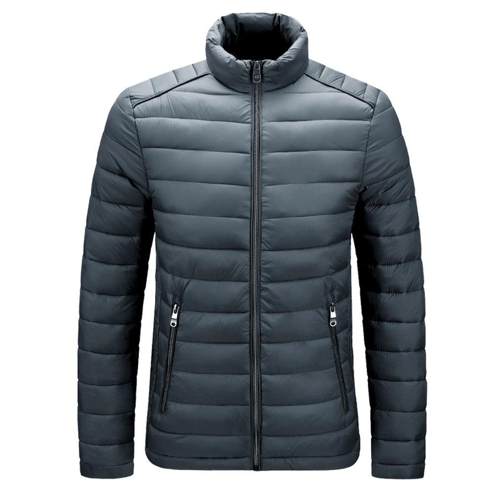 Mens 2023 Autumn Winter New Ultralight Classic Thick Warm Stand Collar Jacket Parkas Coat Men Casual Windproof Parka Outwear Men - gostei ;)