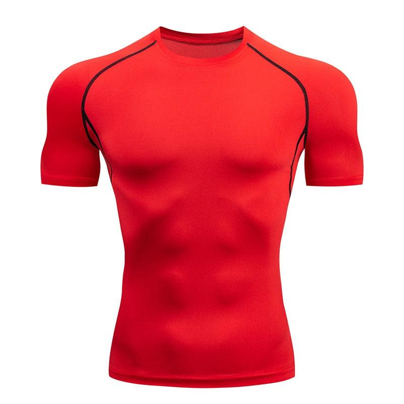 Rashguard Gym T Shirt Men Bodybuilding Quick-drying Fitness Compression Shirt Running Workout Man Sports First Layer Sportswear - gostei ;)